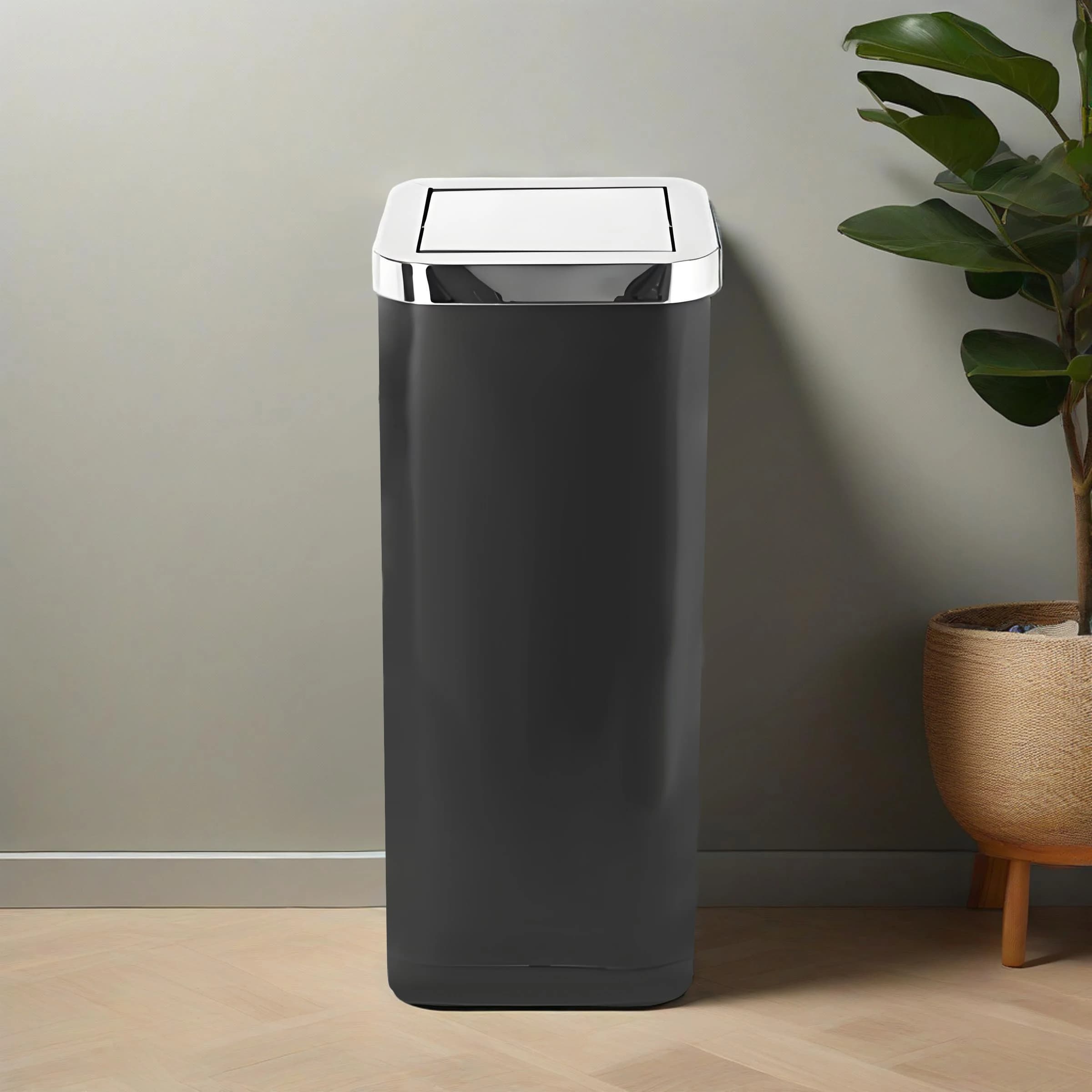 Bidone della spazzatura da cucina in acciaio inossidabile OEM Cvstom 25L con sensore automatico a pedale Bidone della spazzatura intelligente riciclabile