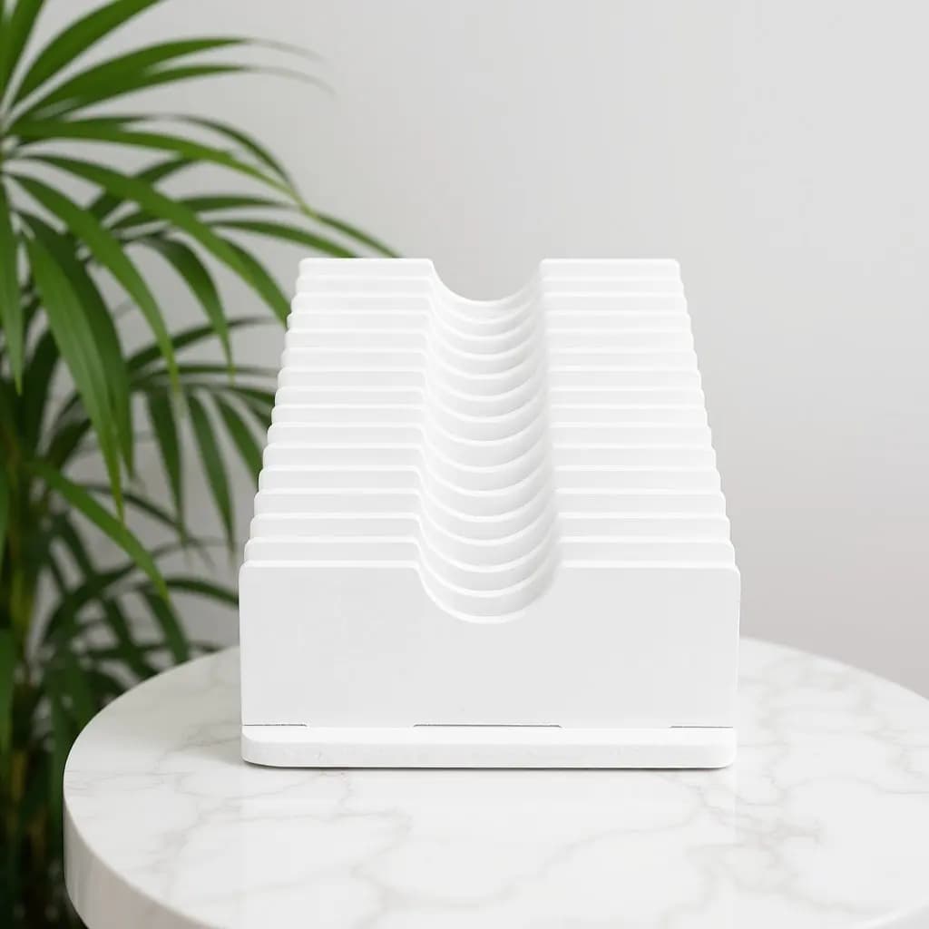 Porta Cellulare in PVC, Organizzatore per Telefoni e Calcolatrici, Supporto da Scrivania Multiuso per Vassoio Registratore di Cassa