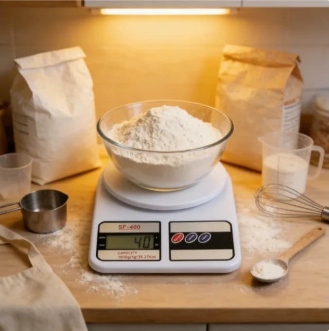 Ultra Precise 0.1g Kitchen Scale, Digital Balance in Grams to Peas Foods and Cook