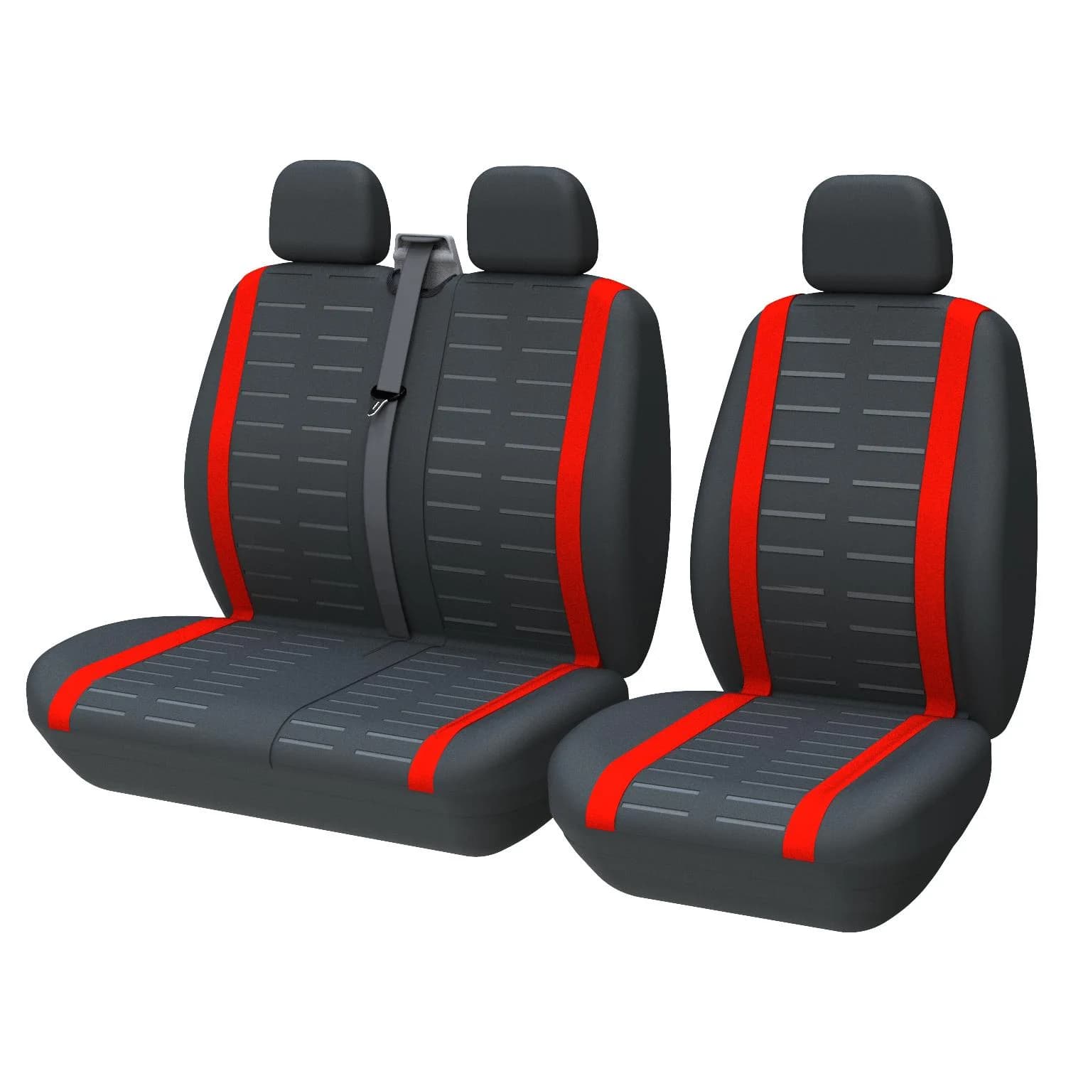 3D Striped Universal Seat Covers Suitable for Most Trucks 2+1 Single Driver Covers and Passenger Seat Covers