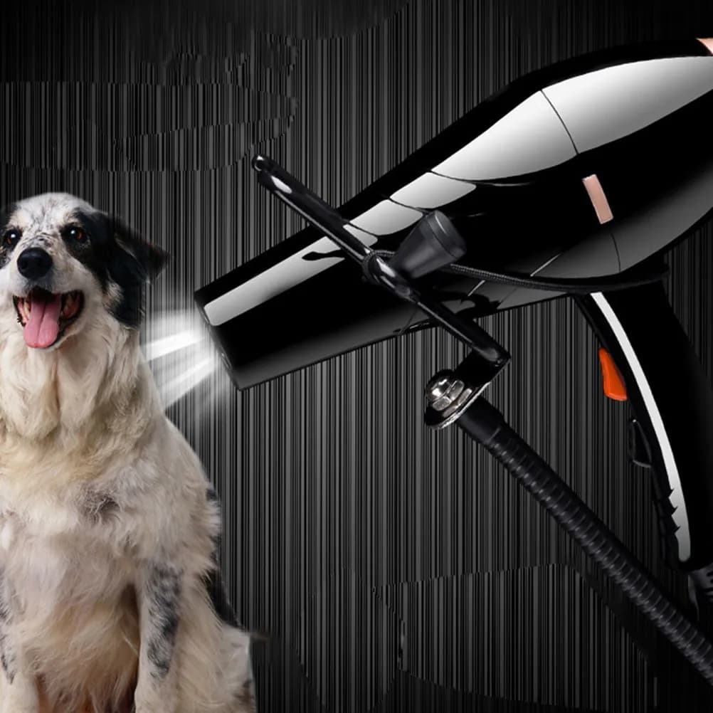 Free Hand Hair Dryer with Adjustable Clamp for Home Animals, Salon and Home Use, Resistant and Anti-rust