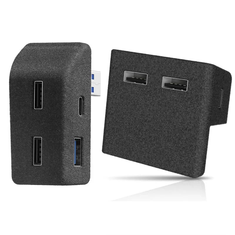 Per Tesla Modello 3 Y Highland Juniper 2021-2025 Guanti Docking Station Ad Alta Velocità 4 USB Shunt Hub Floccaggio Adattatore Alimentato