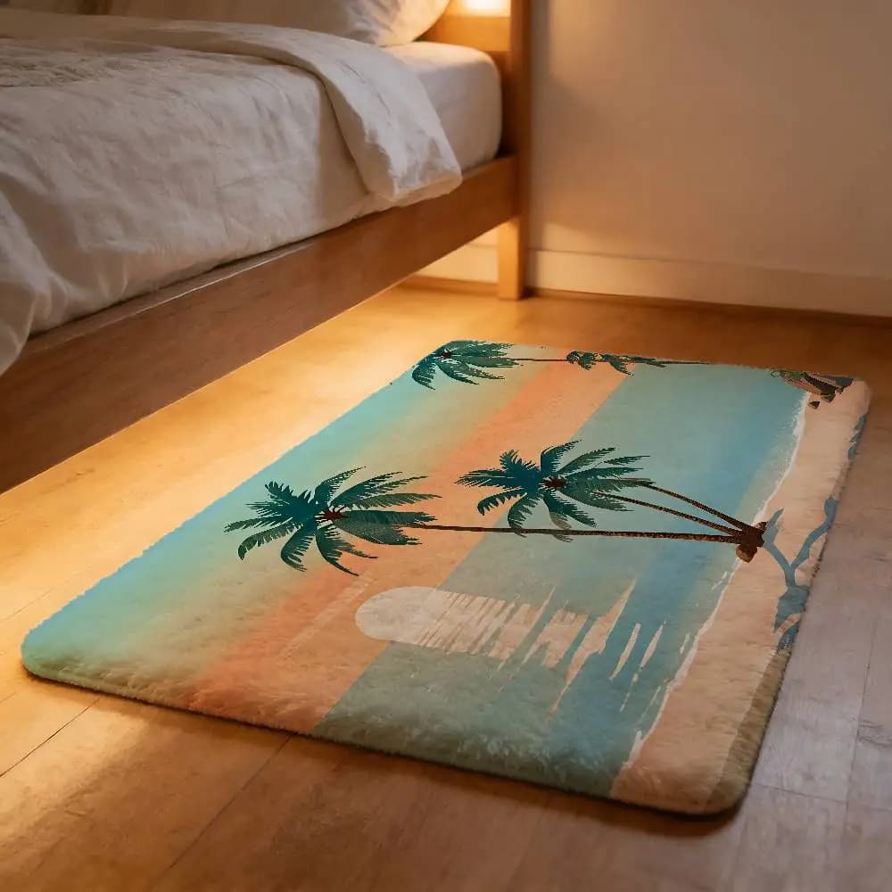 Soft Nuvola Shape Carpet for Summer Beach, Anti-slip, No Pelucchi, Absorbent, for Home