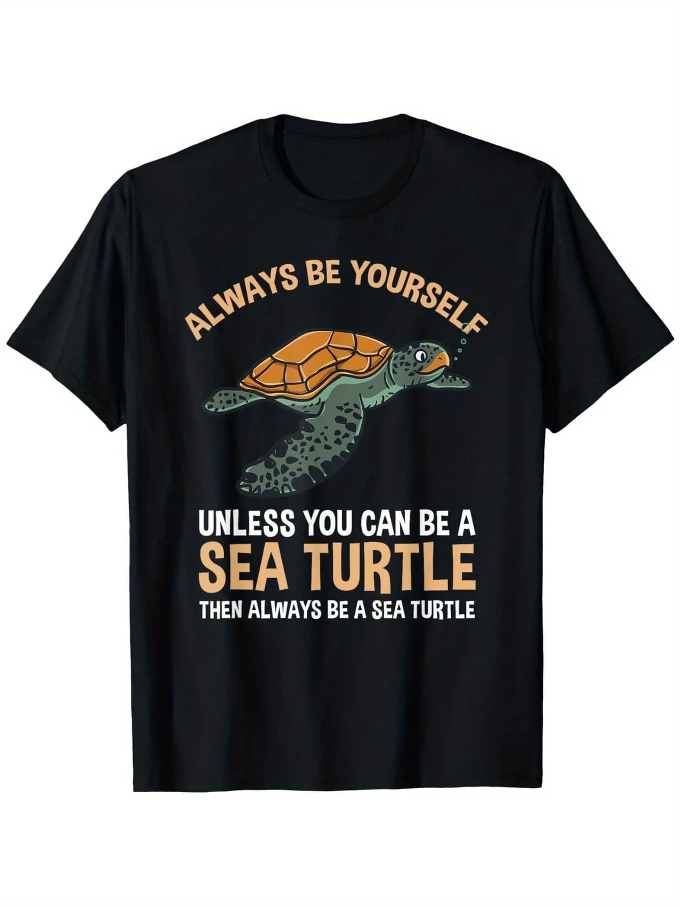 T-shirt "Sii sempre una tartaruga marina" tartaruga marina - 100% cotone, S-3XL, regalo per gli amanti dei marini