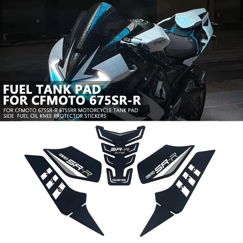 Per CFMOTO 675SR 675SRR NUOVA Moto Antiscivolo Serbatoio Olio Combustibile Pad Lato Ginocchio Grip Decal Protector Adesivo Pad 675SR R 675