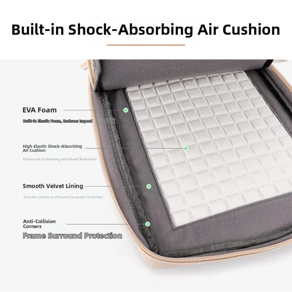 Borsa universale impermeabile per computer, custodia per tablet portatile da 11-16 pollici, custodia per laptop con cerniera, per studenti