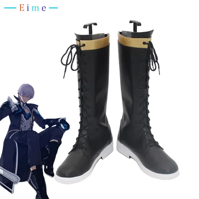 Game Honkai Impact 3 Kevin Kaslana Cosplay Shoes Halloween Carnival Boots PU Shoes Cosplay Props Custom Made