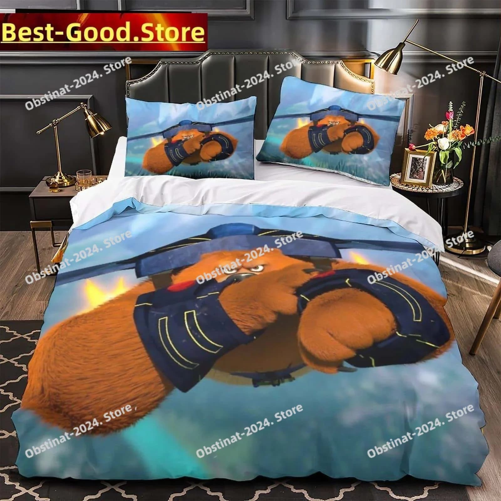 Set biancheria da letto stampato in 3D Anime Grizzy e le Lemmings Set letto singolo doppio completo Queen King Size Set copripiumino per camera da letto per bambini adulti