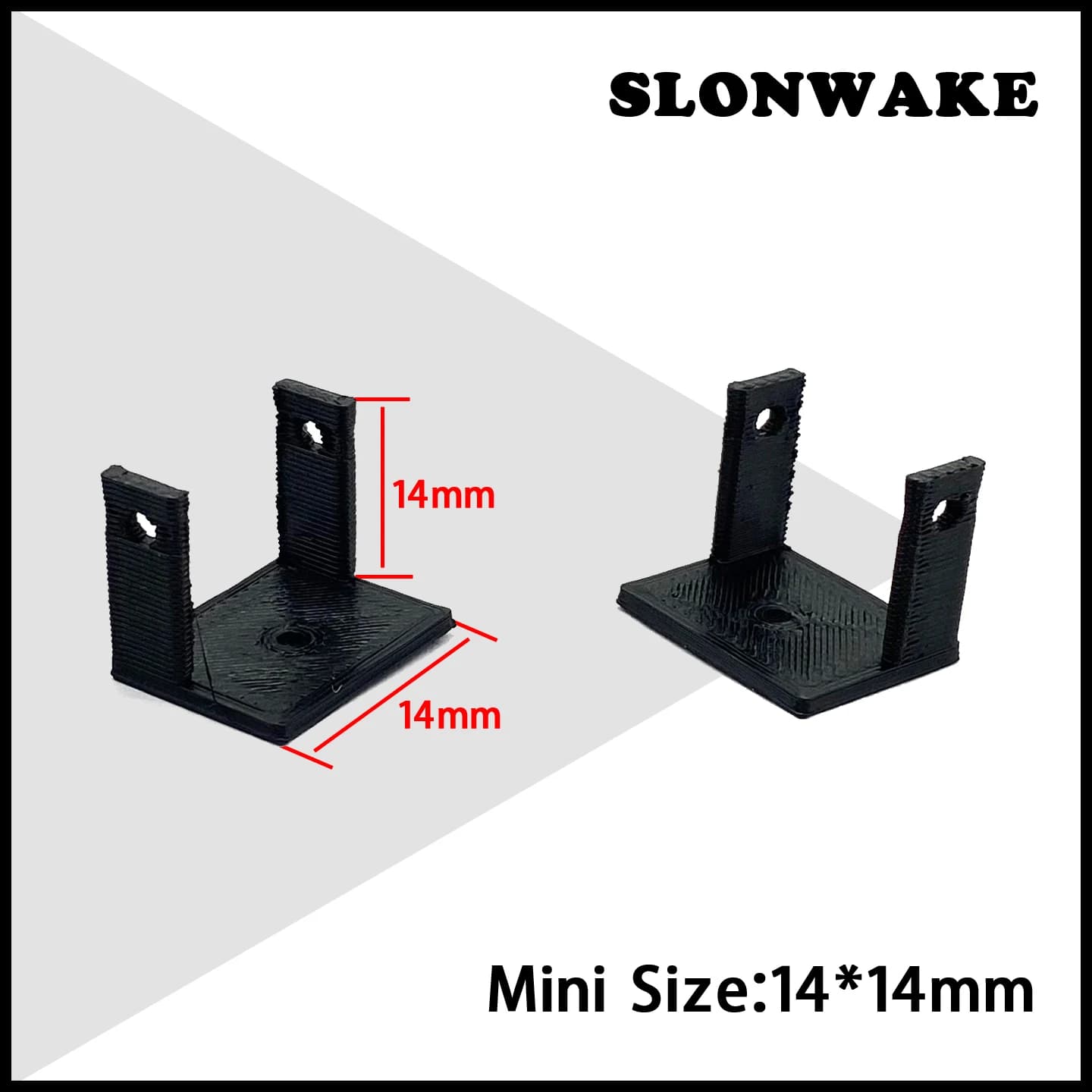 Supporto per stampa 3D da 5 pezzi CADDX Baby Ratel 2 Supporto per fotocamera Nano Micro FPV per fotocamera larga 14 * 14 mm
