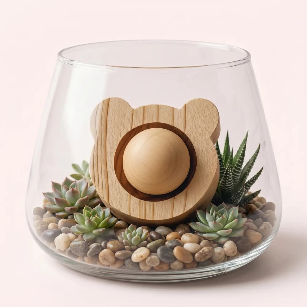 Diffusore Naturale in Legno per Oli Essenziali, Diffusore Passivo Rotondo a Sfera per Aromaterapia, per Ufficio, Casa, Auto, Spa, Sala Yoga