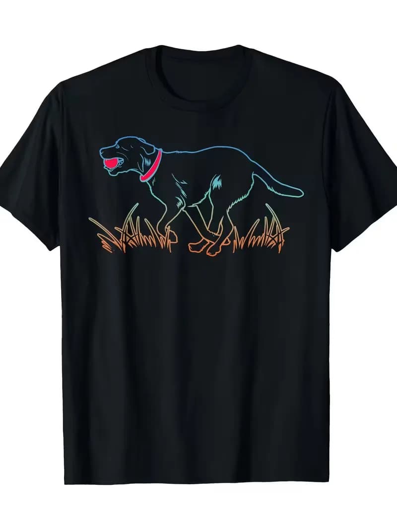 T-shirt da uomo Labrador Retriever Lover Black Lab Gift T-Shirt Fetch Tee, T-shirt da uomo