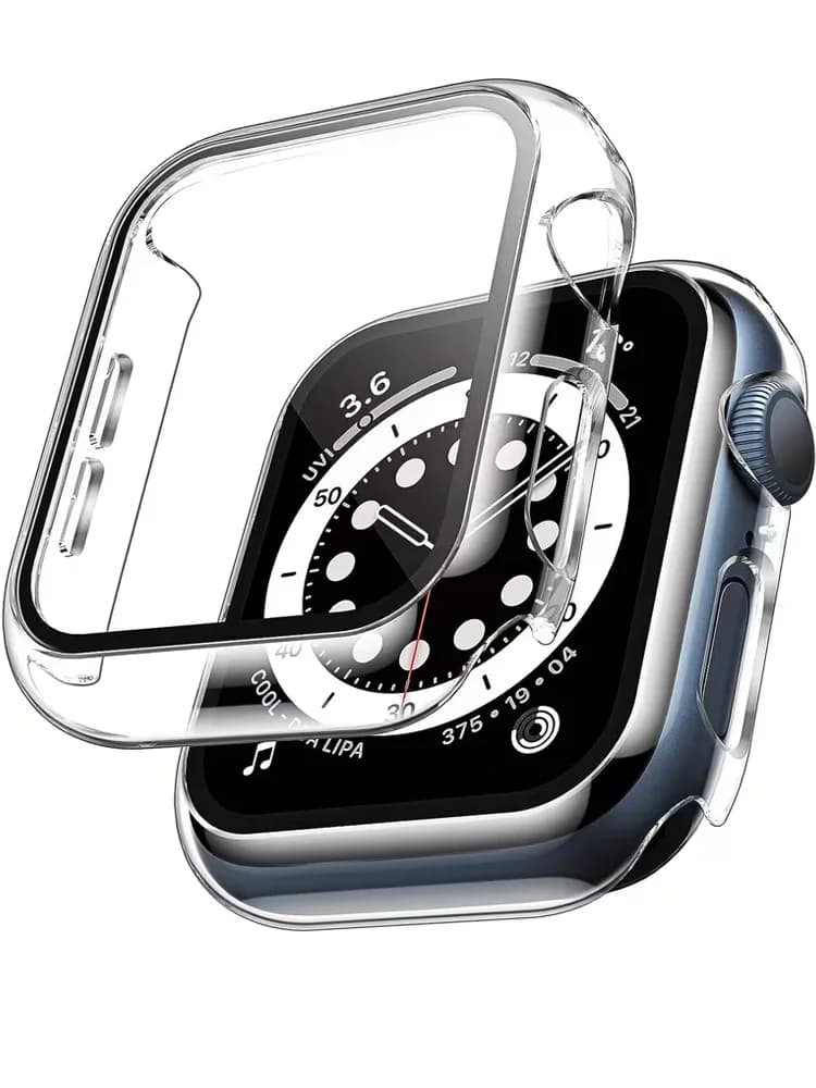 2 pezzi custodia in vetro temperato per Apple Watch serie 11 10 9 8 7 6 SE 42 46mm 45MM 41MM 40mm 44MM protezione schermo copertura trasparente