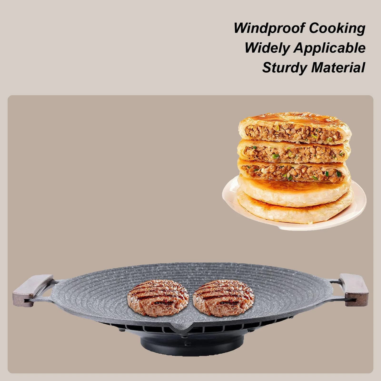BRS Aluminum Alloy Camping Grill with Handles Grid for Korean BBQ Non-stick Picnic Grill for frying Grill for field barbecue
