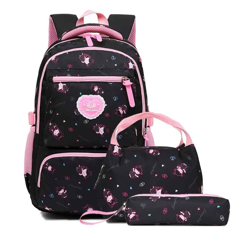 School Bags For Girls Kids Cute Printing School Backpack 3pcs/set Children Schoolbags Fashion Girl Backpacks Satchel