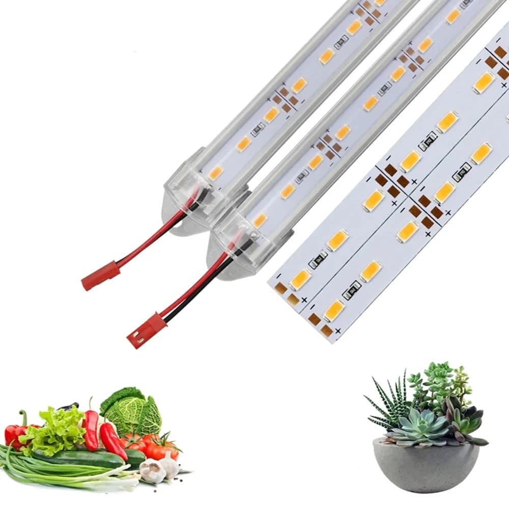 Complete LED Hydroponic Spectre Grows Light 50CM SMD 5730 DC12V Grows LED Curtain Lamp Rigid Strip For Sewing Green Flowers