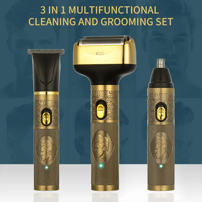 New 3 in 1 Electric Razor Multifunction Naso Haircut Naso Electric Haircuts Waterproof Barba Trimmer Set for Men
