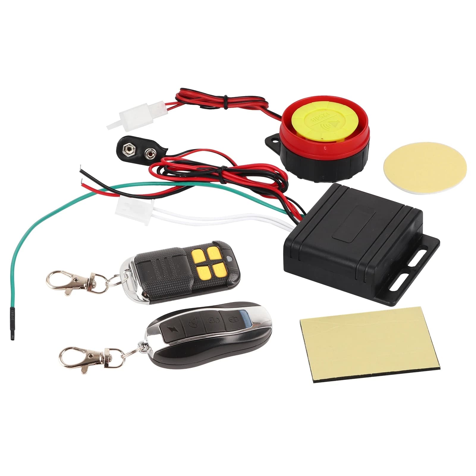 Sistema di allarme antifurto per moto Sirena ad alta decibel con telecomando 12V con funzione di ricerca per auto