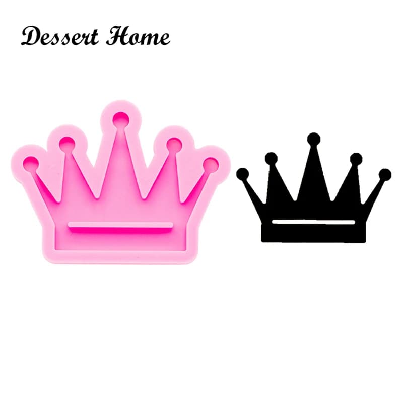 DY0306 Bright Crown Mold Resin Craft, Silicone Mould for Epoxy Resin, Keychain Molds, DIY Resin jewellery making