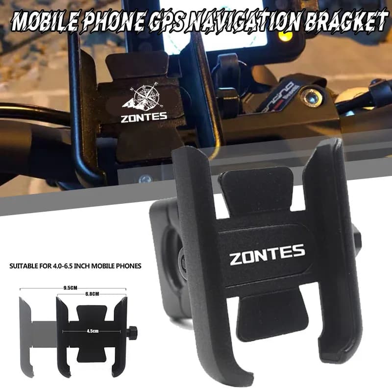 Supporto per cellulare/GPS da manubrio CNC per moto ZONTES G1 125 ZT125 ZT310/R/T/V 368G 368G/D/E/M/K 703F 703RR