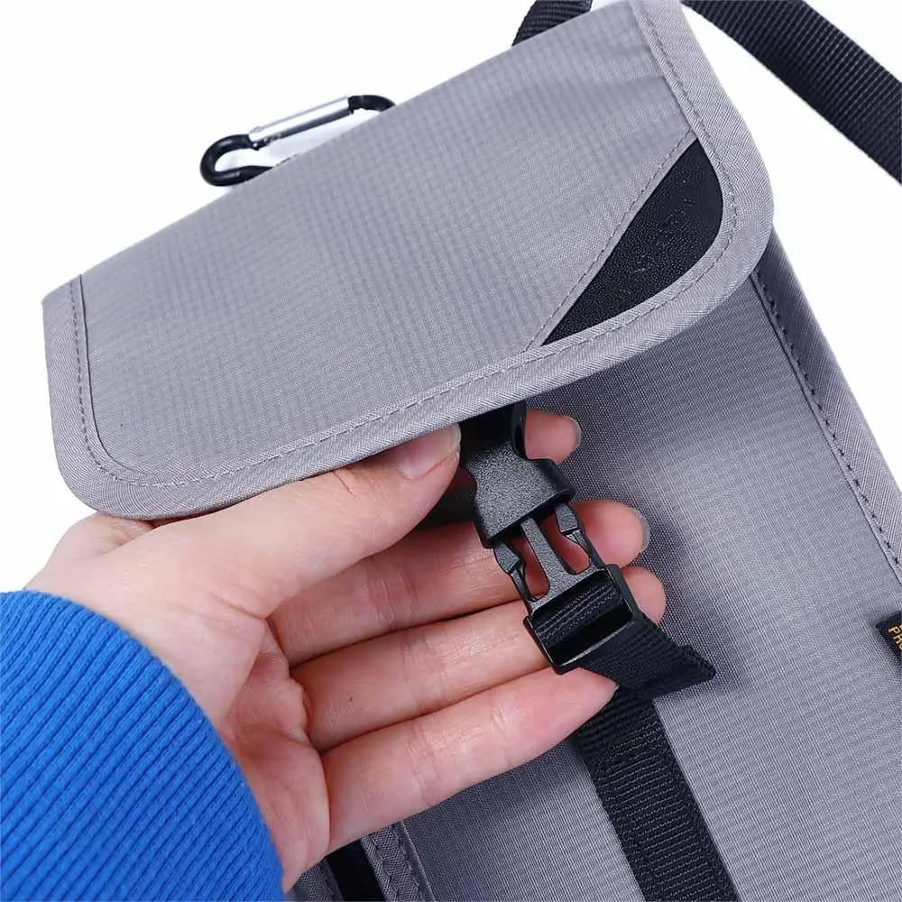 Marsupio multifunzione Portamonete Copertina per passaporto Borsa portaoggetti Portafoglio antifurto Porta passaporto Custodia per collo Porta carte