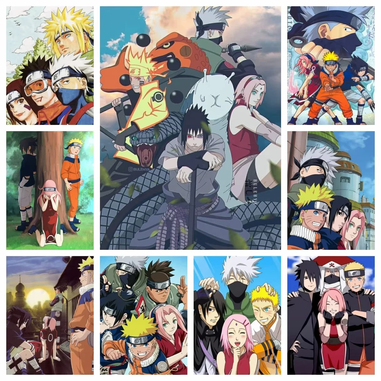 Naruto Classe Sette 2026 Nuovo Kit Diamond Painting Punto Croce Cartone Animato Giapponese Mosaico Ricamo Decorazione Casa Regalo Bambini