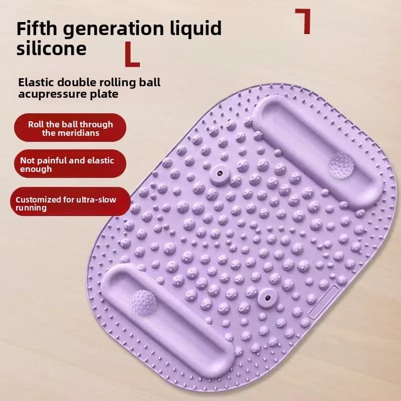 Piastra Shiatsu per piedi in silicone liquido addensato, quinta generazione, aggiornamento sportivo, doppia sfera da massaggio