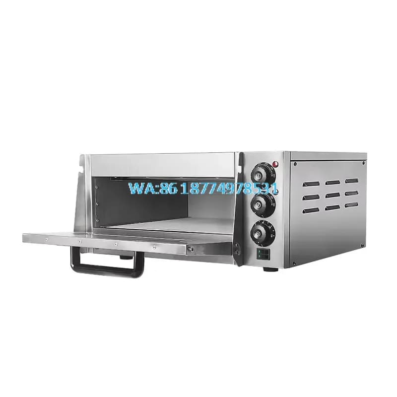 Wmwmnu for GZKITCHEN Commercial Pizza Oven Single Deck Baking Fire Stone Pizza Maker Temperature 50 to 350 for 1X16 Inch