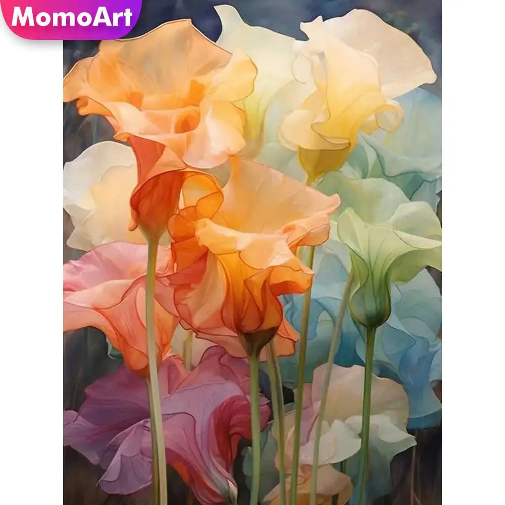 Momoart Full Square Round Diamond Mosaic Flower DIY Acrylic Craft Supplies Diamond Painting New Arrival Kits Art Handmade Hobby