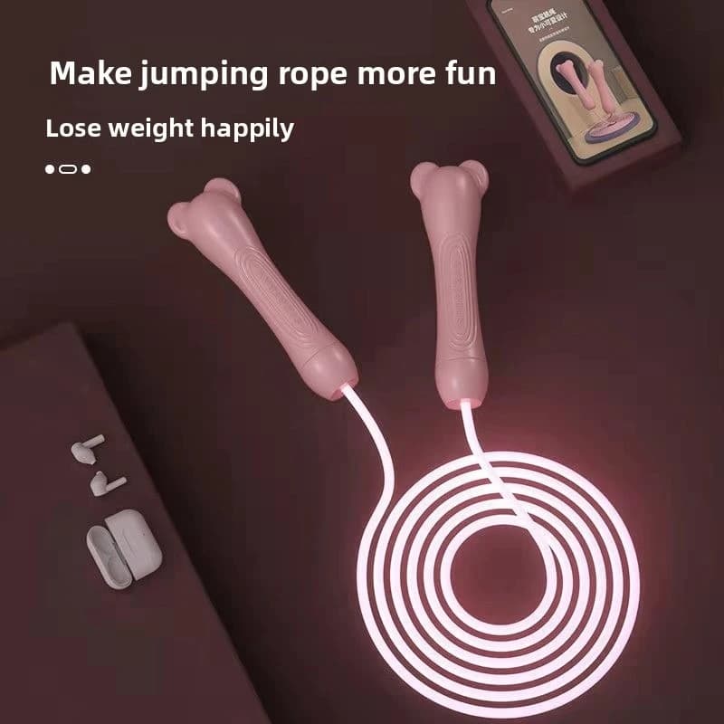 Jump Ropes Exercise Portable Fitness Equipment for Children, with Adjustable Luminous Skipping Ropes and Fitness Skipping Ropes