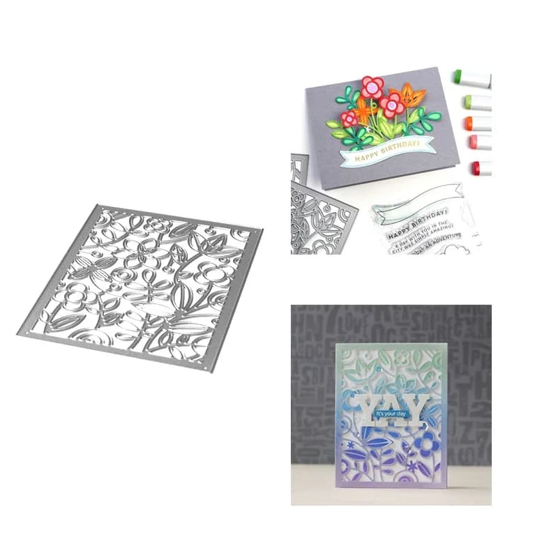 3D Metal Cutting Dies and Scrapbooking For Paper Making Fancy Floral Stnecil Embossing Card Frame Craft No Stamps Set