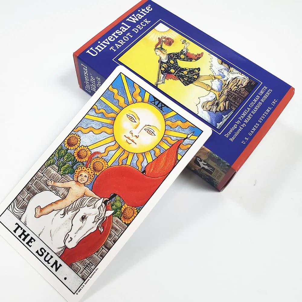 Mazzo di tarocchi Waite universale Giochi di carte per il tempo libero Gioco da tavolo per feste Amici Gioco da tavolo per feste Divinazione Gioco di carte del destino
