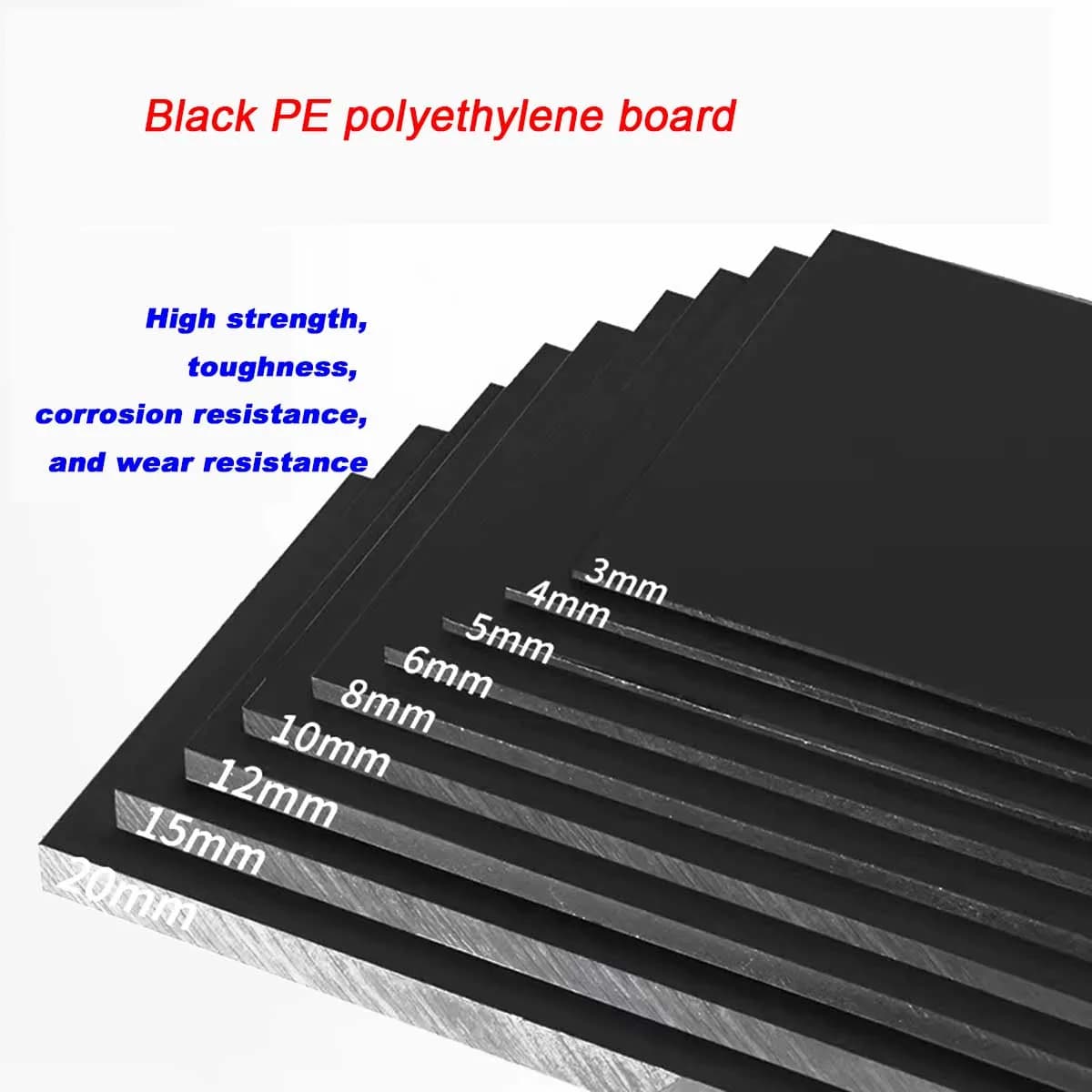 Guangluo Black Hdpe Board Wear Resistant Pe Plate Polyethylene Handmade Model Plastic Gaskets Cutting Carving Processing
