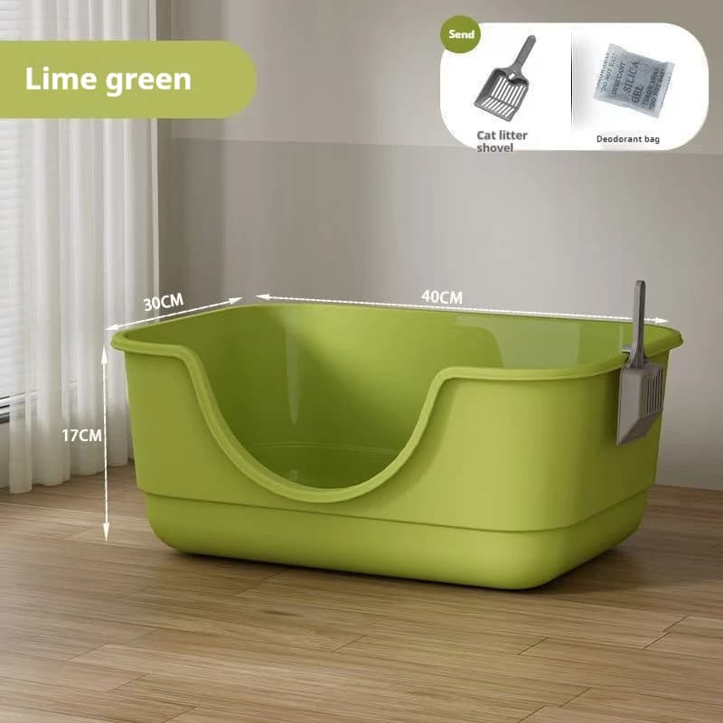 Lettiera per gatti, toilette extra large antispruzzo per gatti, vasca da bagno per gattini, toilette per gatti di tipo aperto