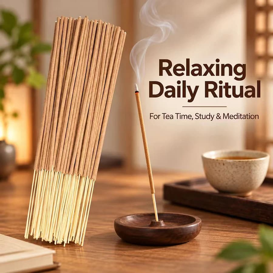Jade sandalwood aromatherapy sticks are suitable for use on Christmas, Thanksgiving, and Halloween, adding a festive atmosphere