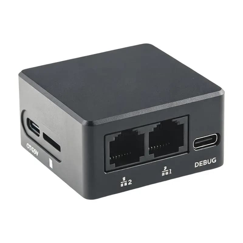 For Nanopi R28S Open-Source Development Board Wifi 6 Bluetooth 5.3 Dual USB-C 64GB EMMC Storage Supports NAS Edge AI Mini PC