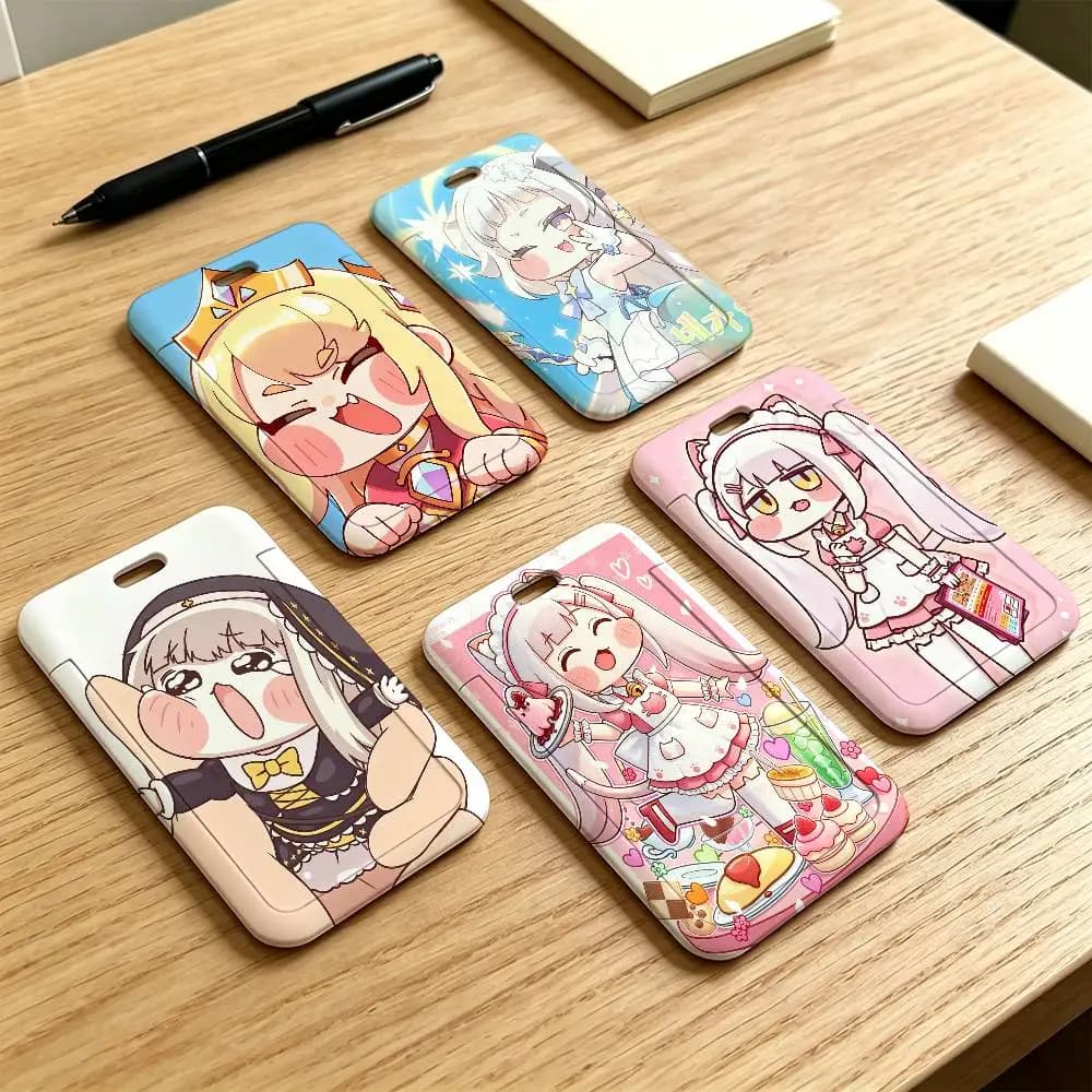 Trickcal Chibi Go G-Game Holder Lanyard Credential Holders Neck Straps Badge Holder Keychain For Door Card