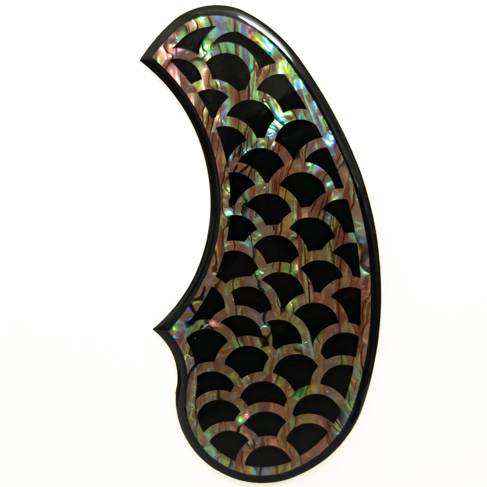Battipenna per chitarra acustica con intarsio di abalone, per piastra di protezione antigraffio per chitarra ukulele