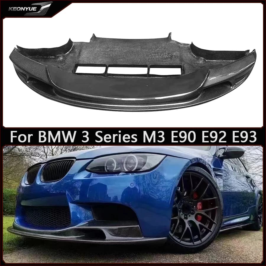 For BMW 3 Series M3 E90 E92 E93 Carbon Fiber Front lip Car Front Bumper Diverter Spoiler Diffuser chin Car Accessories body kit