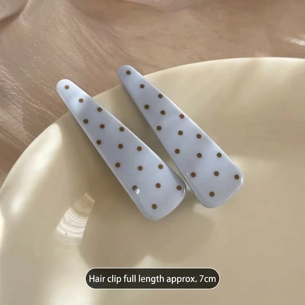 Triangle Duckbill Hair Clip Smooth Handmade Resin Hair Barrettes Bangs Fixing Hair Accessory Sweet Sweet Hairpin For Girls