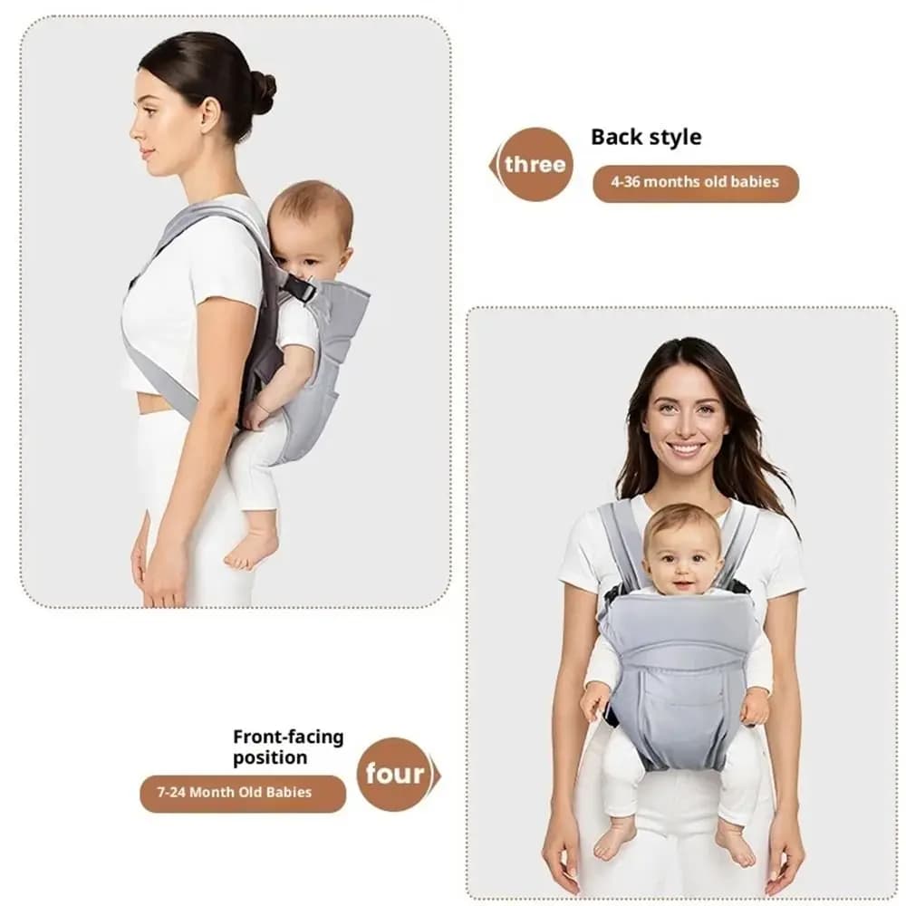 Breathable Design Baby Wrap Carrier Multifunctional Use Four Carrying Methods Newborn Sling Comfortable Sling