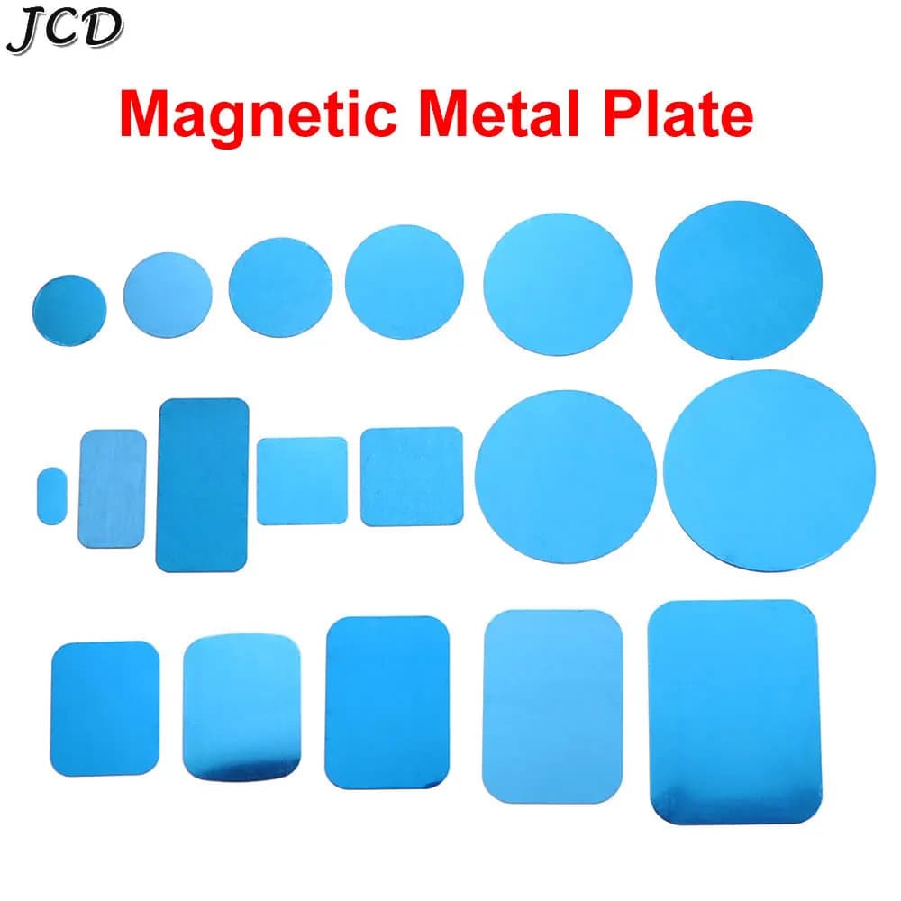 JCD 10 pezzi piastra metallica magnetica argento per supporto magnetico per telefono per auto supporto universale in lamiera di ferro supporto magnetico per telefono cellulare