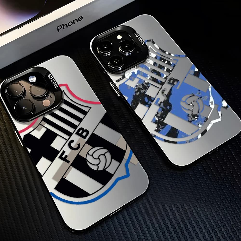 Popular soccer team F-C-B pattern Phone Case For iPhone 17 17e 16e 16 15 14 13 12 11 mini Pro Max X XR 8 7 Air Plus Anti Cover