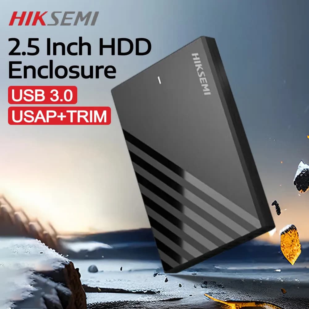 HIKSEMI Case per HDD da 2.5 Pollici, SATA a USB 3.0, Box Esterno per Disco Rigido SSD/HDD, Supporto USAP