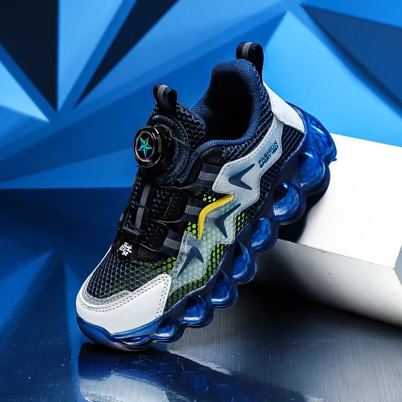 Parent-son shoes new casual sports shoes for children with rotating racing buckle with thick autunnal sole for girls and boys