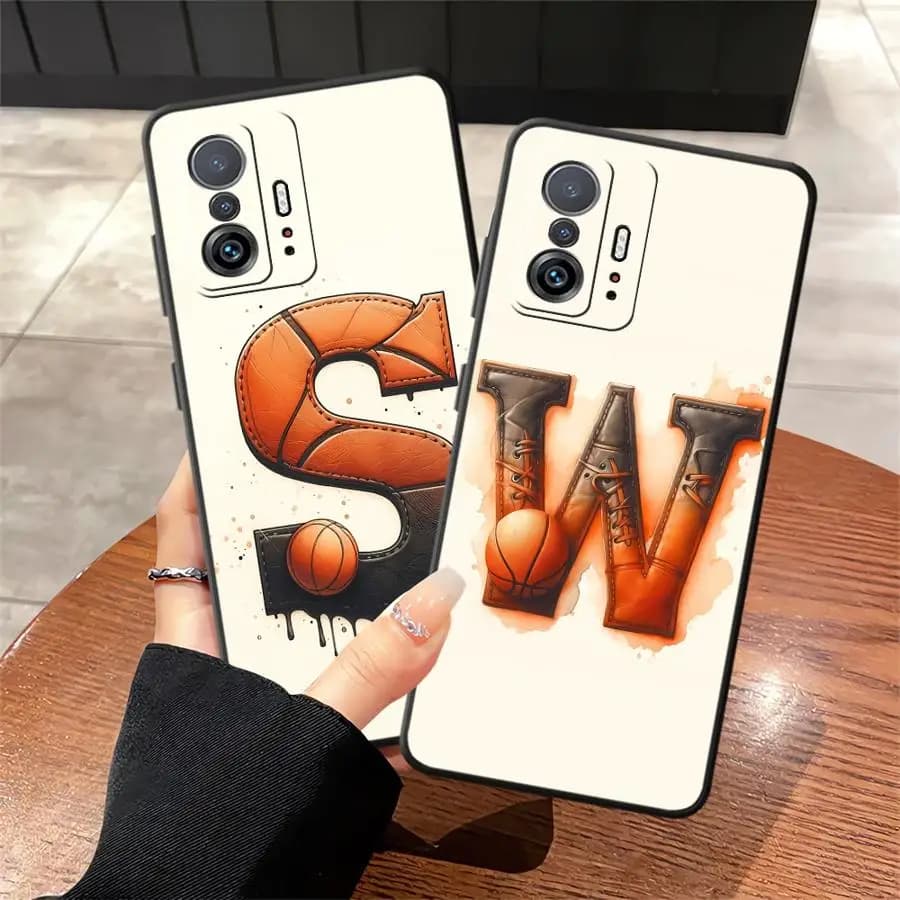 Cover per Telefono con Lettera S W Basket per Xiaomi Mi 13 Lite 11T 12T Pro 11 12 14 12X 10T