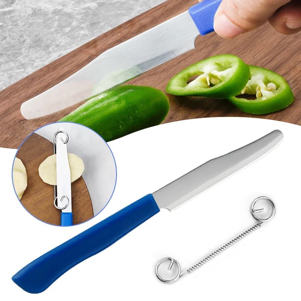 Coltello da frutta e verdura 2 in 1, coltello da intaglio coltello da cucina a forma di coltello da cucina con ravanello e cetriolo