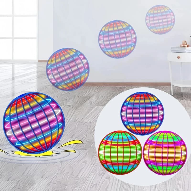 Giocattolo Volante 2025 Controllato a Mano, Boomerang Hover Ball, Giocattoli Fidget Spinner Volanti con Luci Magiche