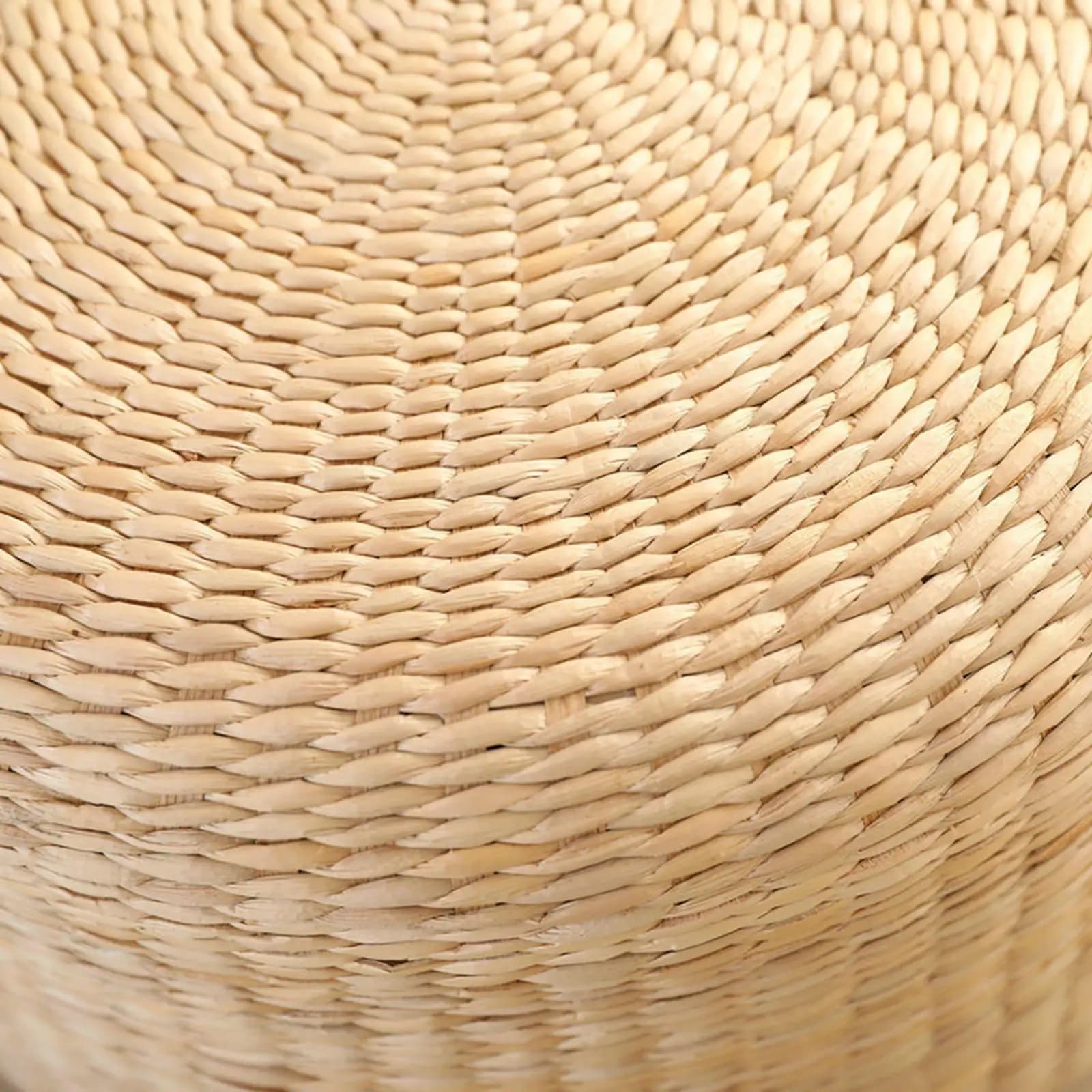 Round Rattan Floor Pillow Meditation Cushion Hand Knitted Tatami Seat Mat for Yoga Reading Relaxing Home Decor Gift