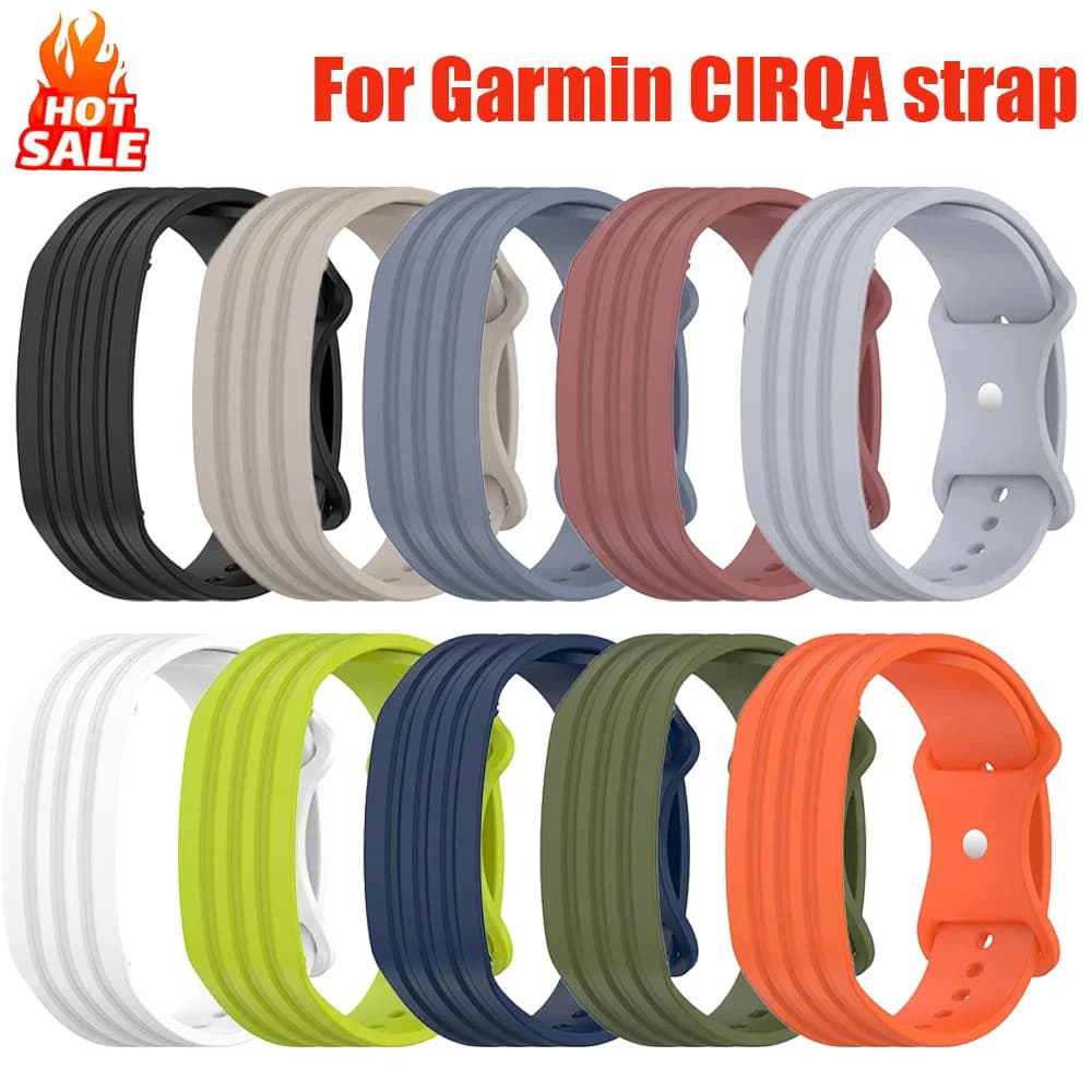 Soft Silicone Strap For Garmin CIRQA Smartwatch Accessories Adjustable Wristband Bracelet for Women Men sport correa watchbands