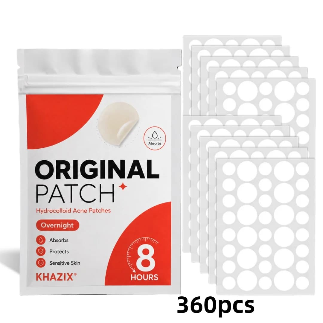 360 Cerotti Hydrocolloidali Invisibili per Imperfezioni, Patch per Acne e Brufoli per Cura di Pelle del Viso, Measures Assorted